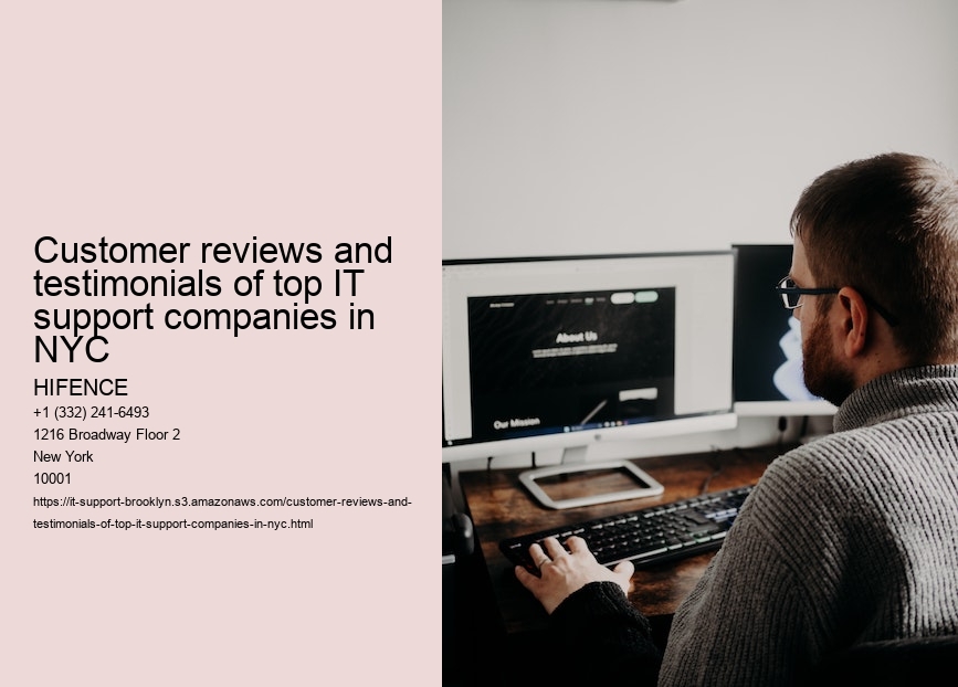 Customer reviews and testimonials of top IT support companies in NYC
