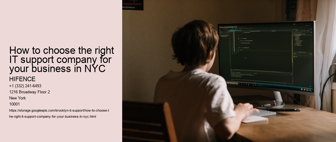 How to choose the right IT support company for your business in NYC