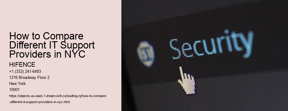 How to Compare Different IT Support Providers in NYC