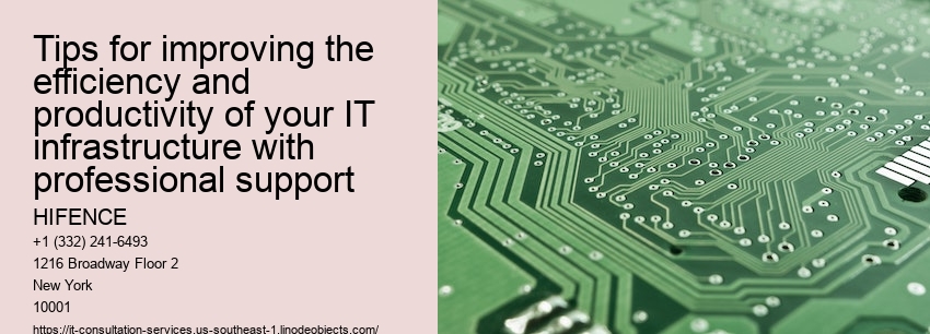 Tips for improving the efficiency and productivity of your IT infrastructure with professional support 