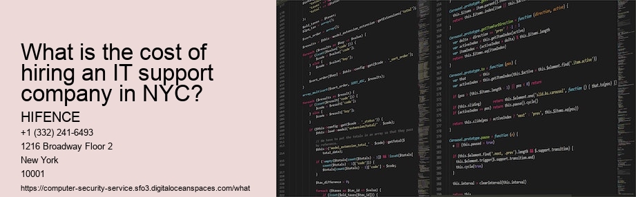 What is the cost of hiring an IT support company in NYC?